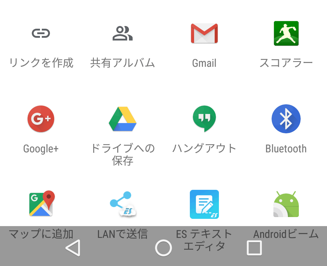 共有可能なアプリ